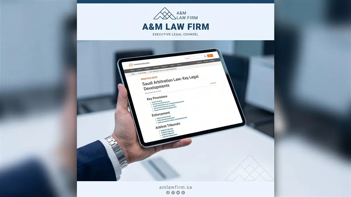 Partner Ahmed Alawaji Publishes Thomson Reuters Practice Note on Saudi Arbitration